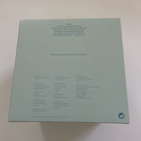 PartyLite Santa's List Tealight Holder‎ P7916 Christmas Holiday Decor - Picture 11 of 12